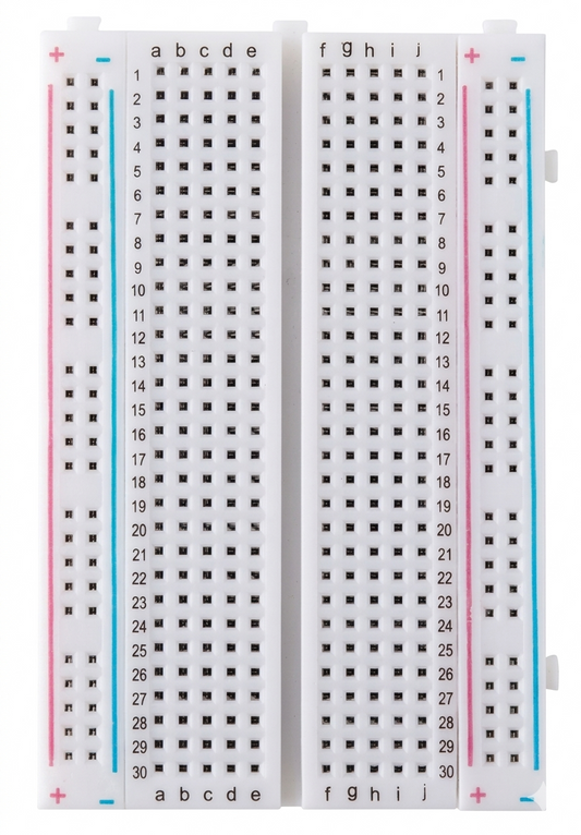 Breadboard 400 Kontakte lötfreies Steckboard für Arduino, Raspberry Pi, ESP, DIY