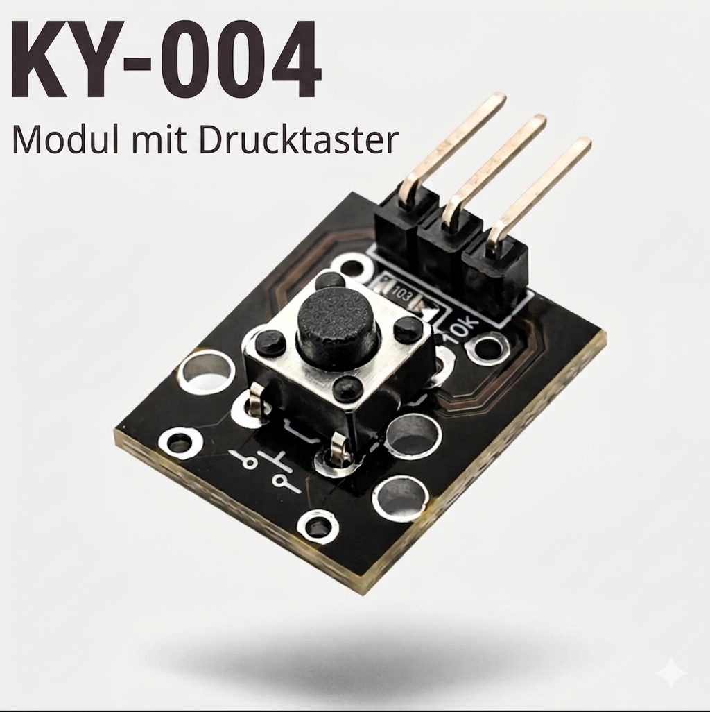 KY-004 Taster Modul 3-Pin Schalter Sensor für Arduino, ESP DIY Starter Kit 6x6mm