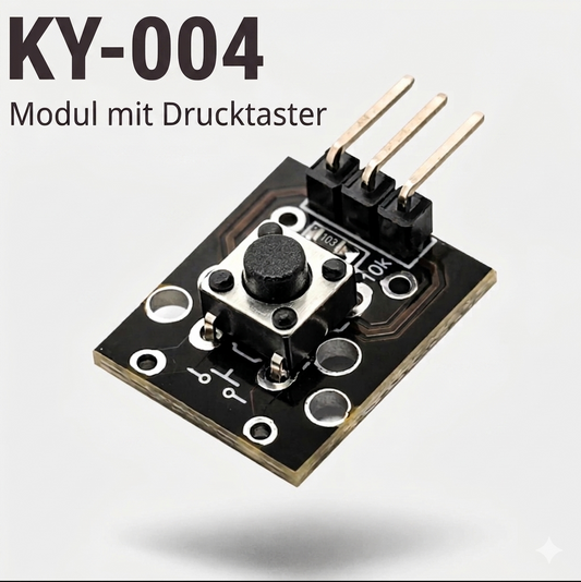 KY-004 Taster Modul 3-Pin Schalter Sensor für Arduino, ESP DIY Starter Kit 6x6mm